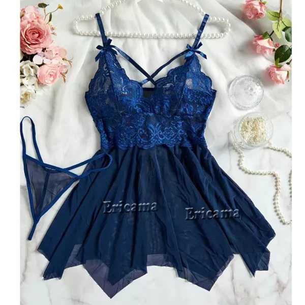 Women Transparent Lingerie Women's Underwear See Through Lingerie Sets Sexy Lace Bra And Panty Set Female Sexy Costumes