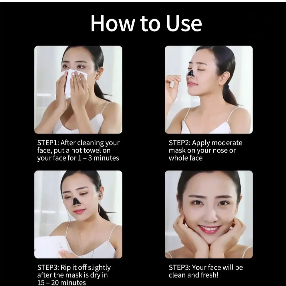Purifying Blackhead Remover Blackheads Masks Nose Patch Extrusion of Acne Removal for Removing Black Dots Improve Rough Skin - Image 6