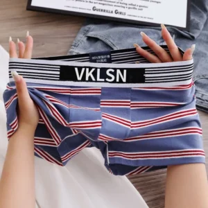 New Men's Underwear Loose Comfortable And Breathable Men's Quadrangle Pants Fashion Printed Traceless Flat Corner Mens Panties