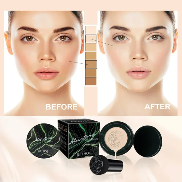 Magic Foundation Mushroom Head Air Cushion CC Cream Face Concealer Moisturizing Waterproof Foundation Base Makeup Cosmetics - Image 4