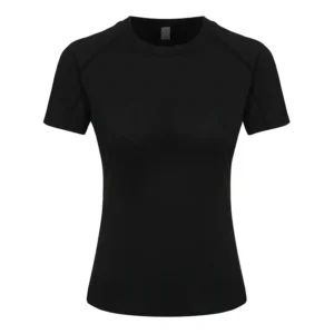 Women's Compression Shirt Short Sleeve Athletic Yoga Running T-Shirt Summer Gym Workout Quick Dry Stretchy Tees Tops Baselayer