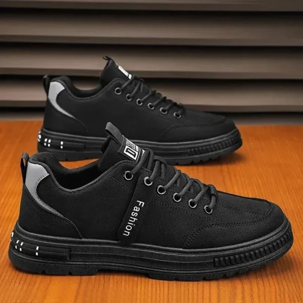 Men's shoes 2024 new spring and autumn season breathable versatile casual trendy shoes men's work lightweight sports board shoes - Image 2