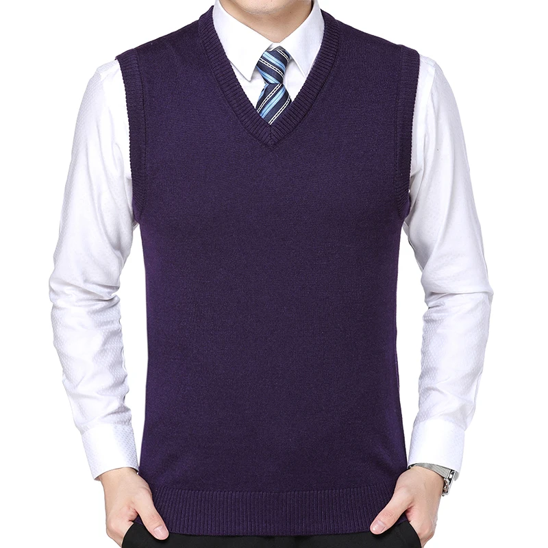 Men's Casual Sweater Vest Warm and Comfortable Vest in Autumn and Winter - Image 5