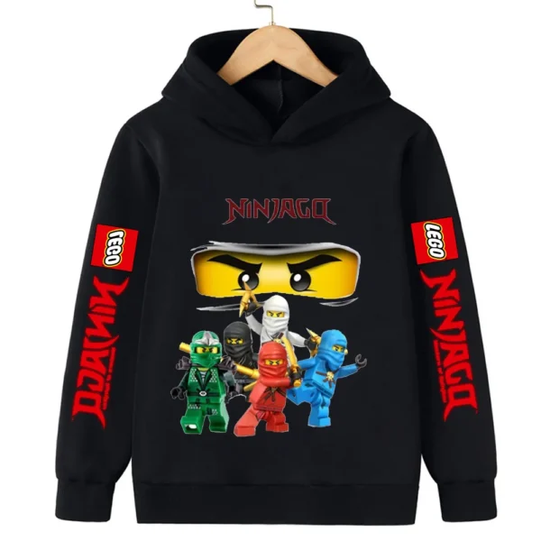 Lego Phantom Ninja Children's Boys' Clothes Girls' Long sleeved Hoodies Casual Sports Hoodies 3-13 Year Old Boys' Jackets