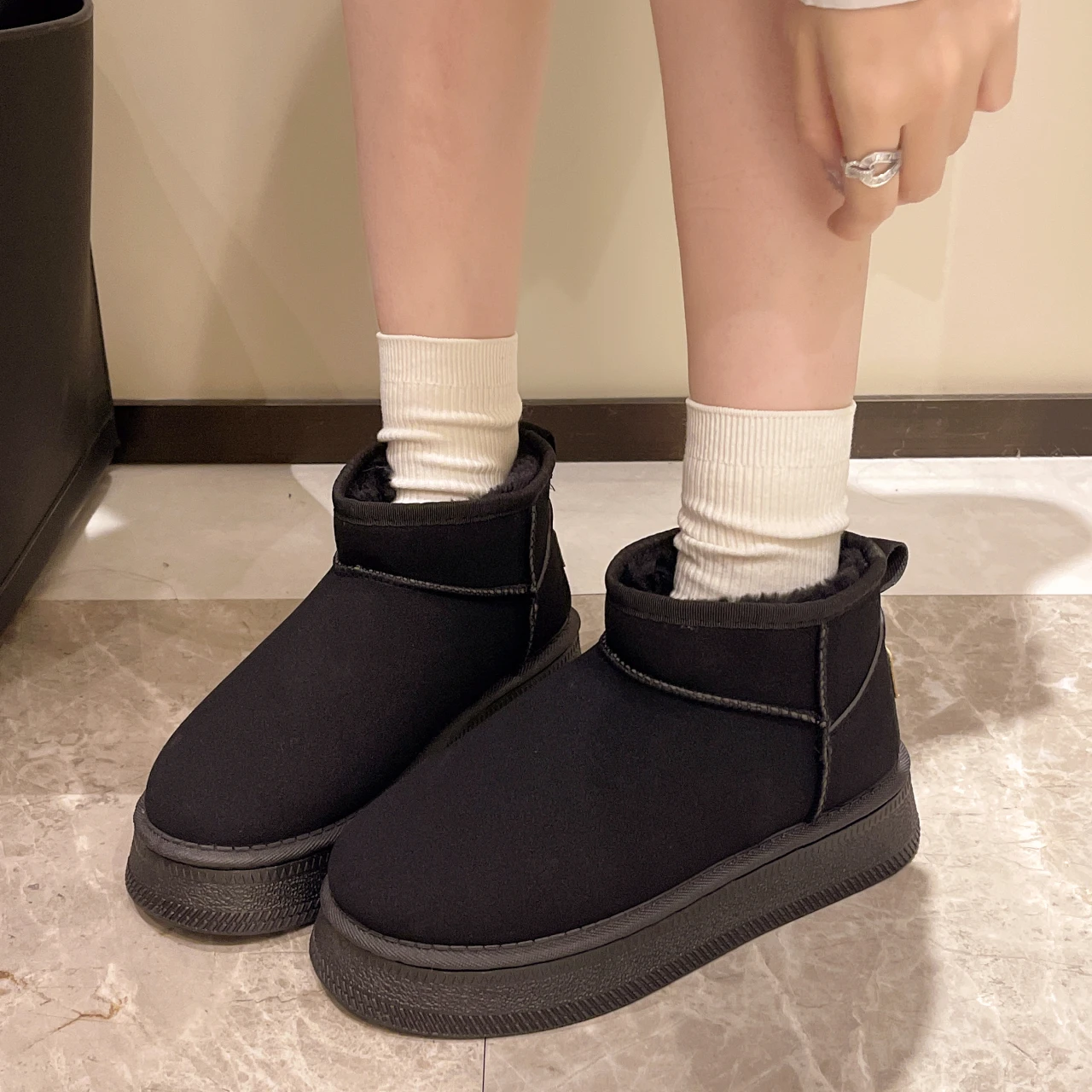 Women Australia Boots Designer Ultra Mini Platform Boots Winter New Woman Warm Fur Cow Leather Wool Suede Snow Boots - Image 5