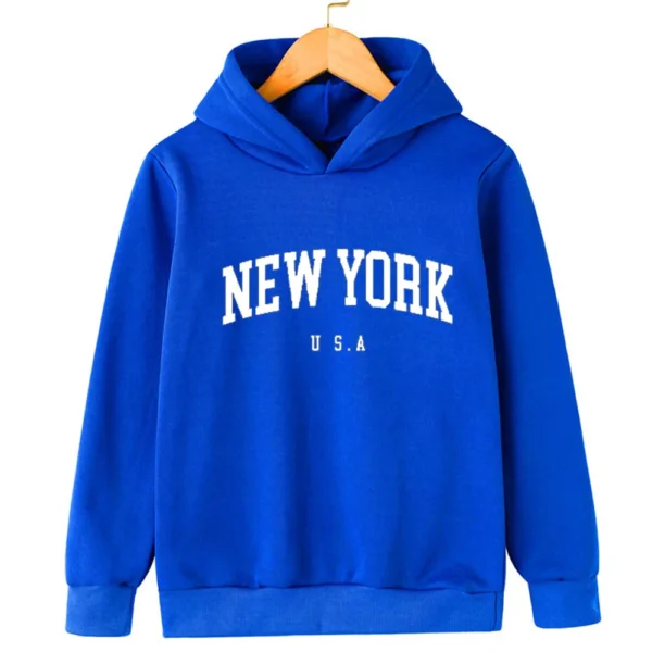 Customized children's hoodie letter autumn and winter sports casual comfortable hooded sweater pullover fashionable top for boys