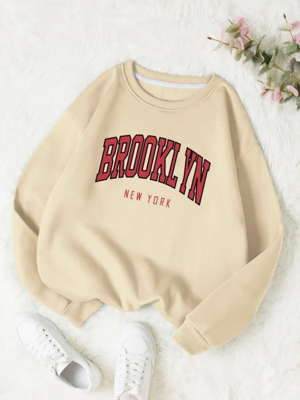 Brooklyn New Work Printed Hoodies Women Cotton Colorful Clothes Basic Trend Hooded Tops Be Durable Harajuku Hoodie Womens - Image 5