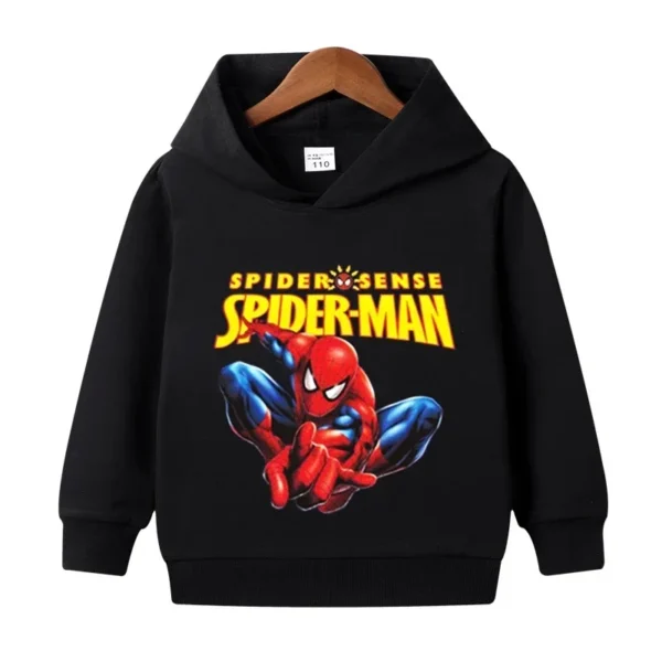 Kids Spring Autumn Spiderman Hoodies Fashion Cartoon Printing Baby Boys Clothes Boys Casual Tops Sweatshirts 2-14Years Old - Image 5