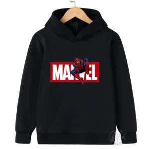 Spider-Man Kids Hoodie Kids Girls Clothing Fashionable Baby Boy Clothes Autumn Warm Sports Tops Back to School Gift