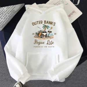 Fashion Retro Hoodie Women Harajuku Aesthetic Vintage Graphic Pogue Life Hoodies Unisex John B JJ Maybank Pullovers Sweatshirts