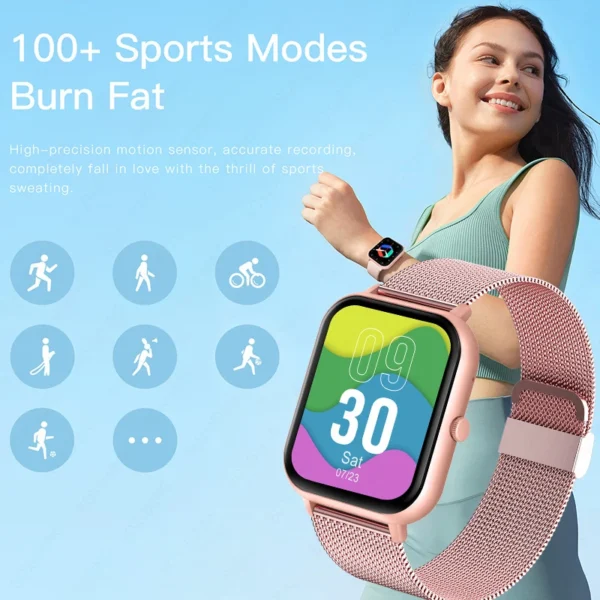 2024 New Smart Watch Women Bluetooth Call Watch Fitness Tracker Waterproof Sport Smart Clock Fashion Ladies Men Smartwatch Woman - Image 5