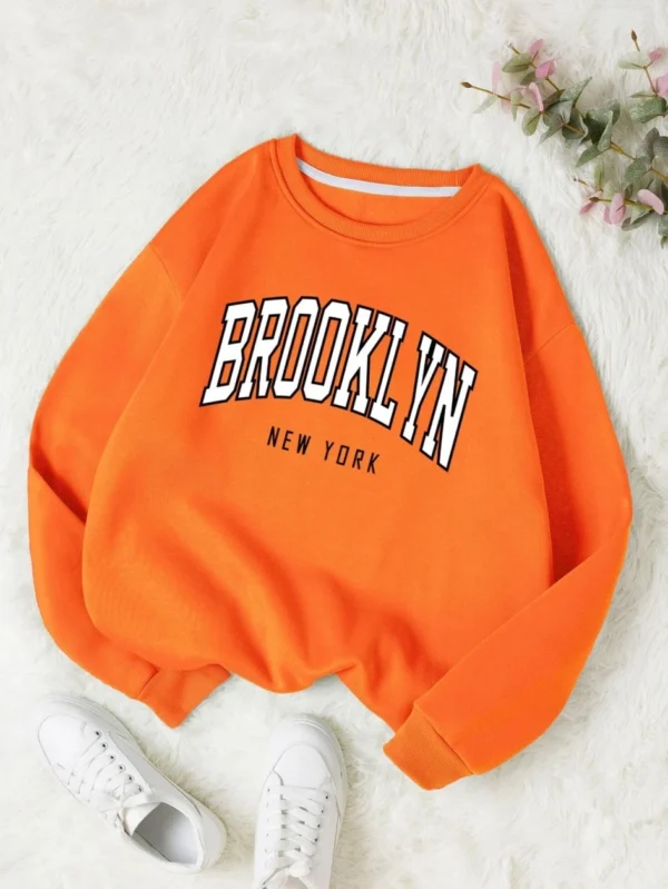 Brooklyn New Work Printed Hoodies Women Cotton Colorful Clothes Basic Trend Hooded Tops Be Durable Harajuku Hoodie Womens - Image 2
