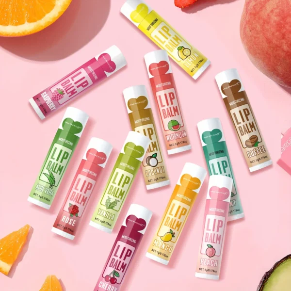12 PCS/gift lip balm set 5g Deep Moisturizing and long-lasting moisturizing exfoliating to create hydrated lips - Image 6