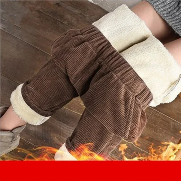 Plush Thick Casual Pants Women Corduroy Warm Pants Autumn Winter Leggings High Waist Harem Pants Trousers Women Брюкиженские - Image 2