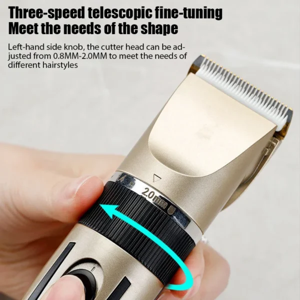 Electric Hair Trimmer Shaver Home Trimmers for Men Hair Clipper Professional Rechargeable Shavers Barber hair Cutting Machine - Image 2