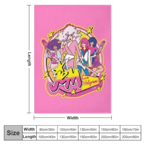 80S Jem and the Holograms HIGH QUALITY Throw Blanket Comforter Blanket Thin Blankets