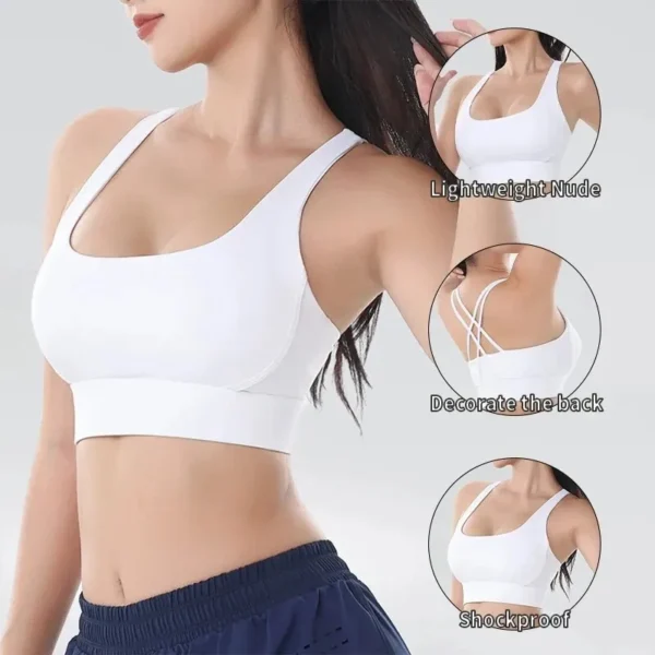 Women Fitness Yoga Bras Race Back Sports Bras Nylon Top Women Bra Sexy Breathable Underwear For Women Gym - Image 5