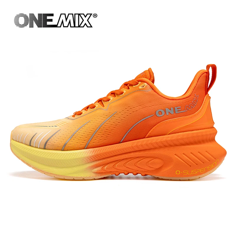 ONEMIX New Cushioning Running Shoes For Men Suitable Heavy Runners Lace Up Sports Women Non-slip Outdoor Athletic Male Sneakers - Image 2