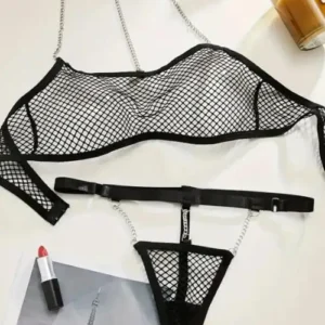 Mesh Sexy Lingerie Set For Women Transparent Porno Erotic Underwear Sexy Bra Set And Panty Lingerie Sexy Hot Erotic Sleepwear