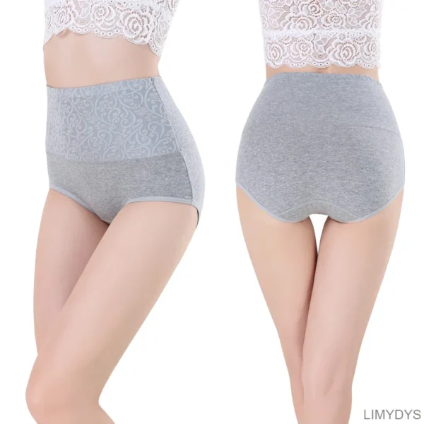 Cotton Underwear Women High Waist Lingerie For Ladies Briefs Tummy Control Panties C-Section Recovery XXXXL Plus Size Underpants - Image 2