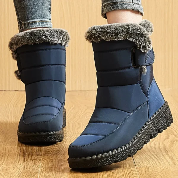 Women's Boots 2024 Trend Winter Shoes For Woman Winter Boots Ankle Low Heels Botas Mujer Waterproof Snow Boots With Fur Shoes - Image 5