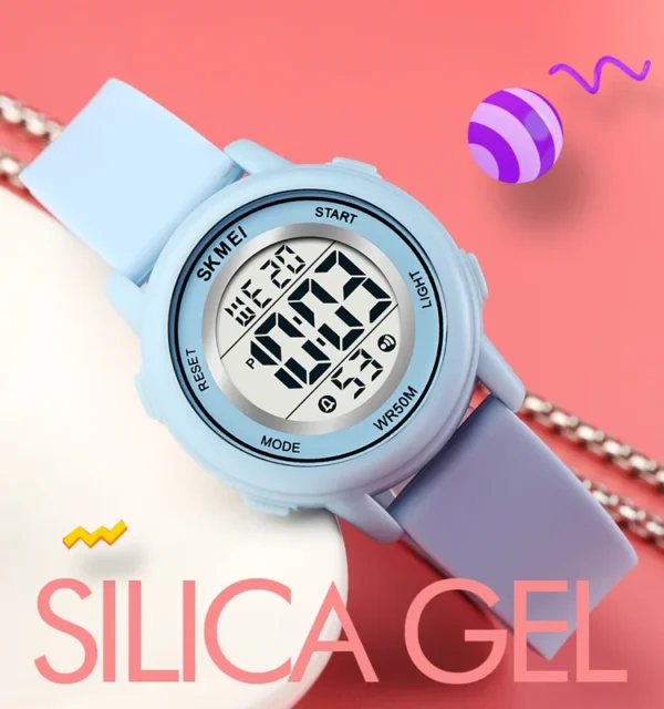 SKMEI 1721 Colorful Led Children Digital Wristwatches Waterproof Alarm Kids Watches montre enfant Boys Girls Sport Kids Watch - Image 2