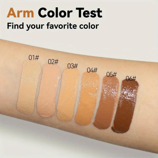 2-In-1 Oil Control Liquid Foundation And Conceal, Full Coverage Long Lasting Waterproof, Hydrating And Brightening Concealer - Image 5