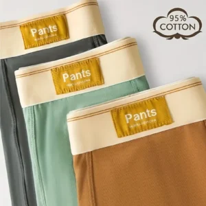 3pcs Men Panties Cotton BoxerShorts Man Underwear Mens Boxers Breathable U Convex Male Underpants Sexy Trunks