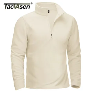 TACVASEN Quarter-Zip Pullover Tops Mens Turtleneck Fleece Sweatshirts Casual Warm Sweater Athletic Running Sports Hoodie Shirts