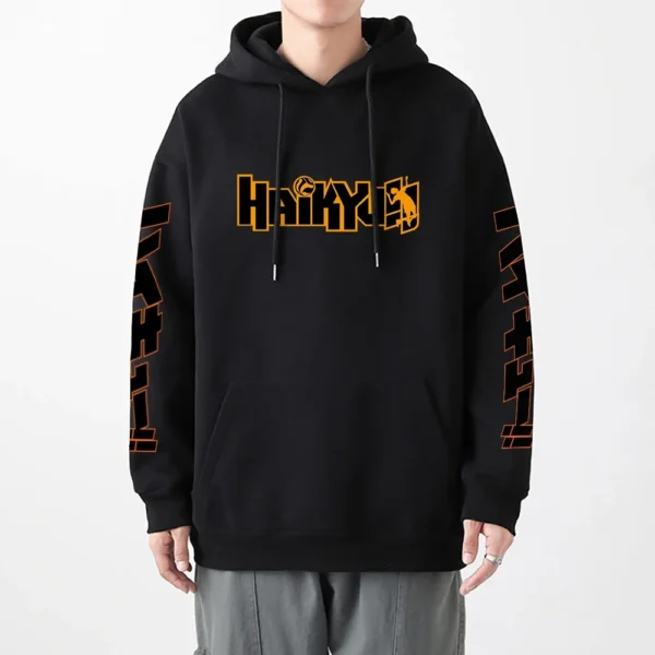 Japan Anime Haikyuu Manga Prints Hoodies Mens New Fashion Hoody Hip Hop Fleece Sweatshirts Crewneck Pullovers Cute Clothing Man - Image 4