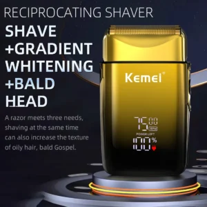 Kemei 7500 RPM Electric Shaver Professional Hair Beard Razor Rechargeable Beard Trimmer Shaving Cutting Machine for Men KM-TX10