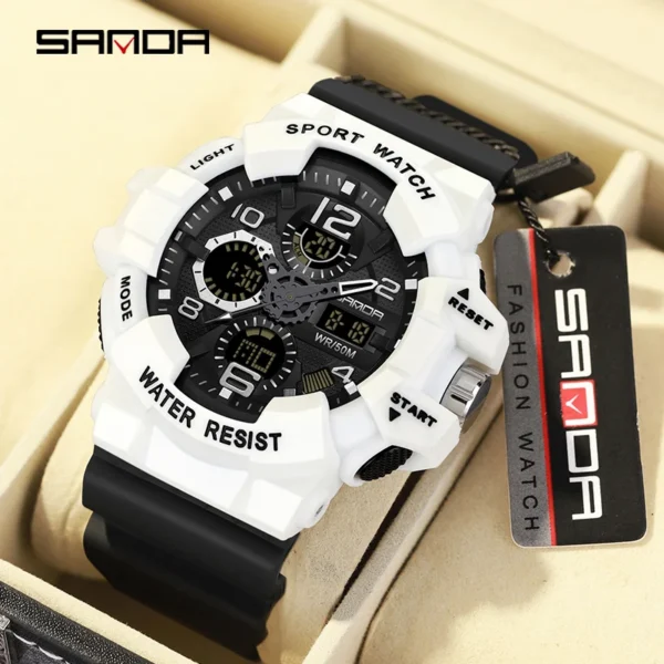 SANDA Brand G- Style Military Watch Men Digital Shock Sports Watches For Man Waterproof Electronic Wristwatch Mens 2023 Relogios