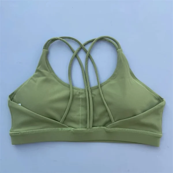 Solid Color soft high strength Women Fitness Bra Tight Sport Top Comprehensive Training Gym Yoga Underwear Tight With Chest Pad - Image 6