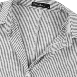 2024 Stripe Printed Beach Party Sundress ZANZEA Autumn Bohemian Women Long Sleeve Lapel Dress Fashion Casual Loose Vestidos