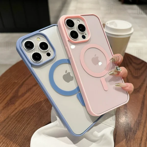 Luxury Magsafe Acrylic High Transparency Phone Case For IPhone 16 15 14 13 12 11 Pro Max Plus Magnetic Wireless Charging Cover - Image 6