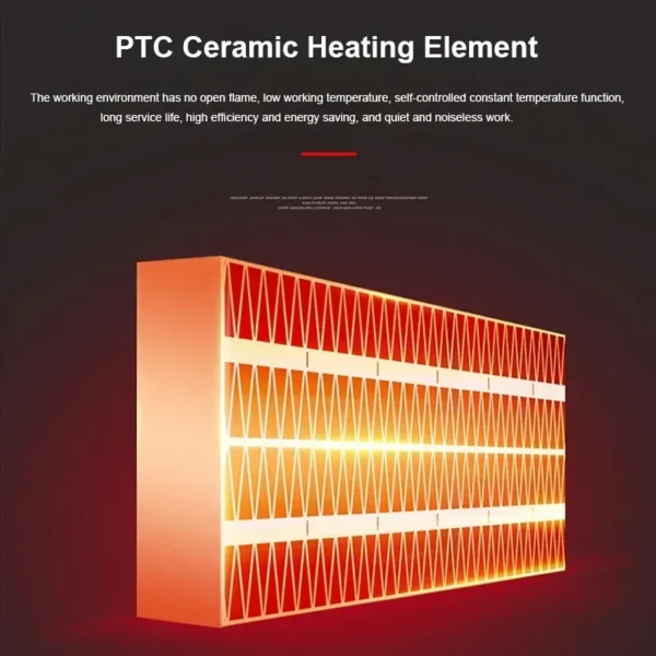 Portable Heater Electric Heater Plug In Wall Room Heater Home Appliance Heating Stove Mini Radiator Remote Warmer Machine 500W - Image 5