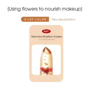Jelly color-changing lipstick, warm and long-lasting, moisturizing and not easy to stick to the cup of flower lip balm