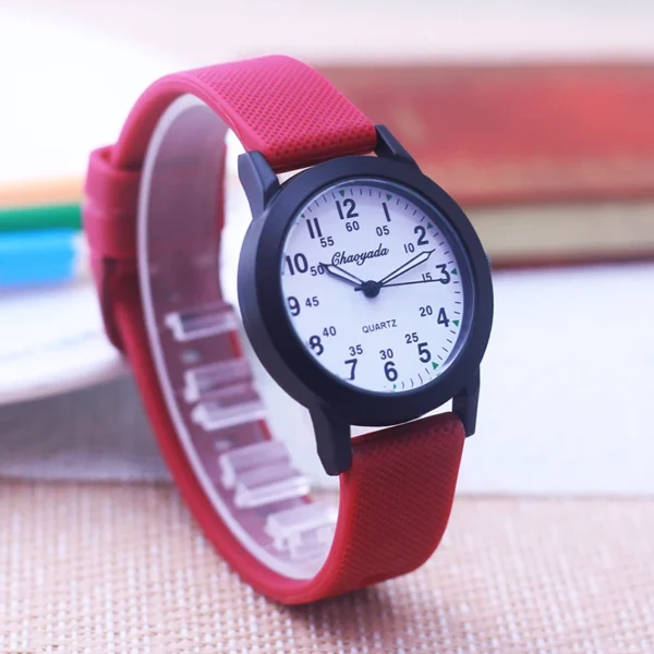 chaoyada fashion women men girls boys sports silicone strap quartz watches Junior high school students gifts watches 6 colors - Image 4
