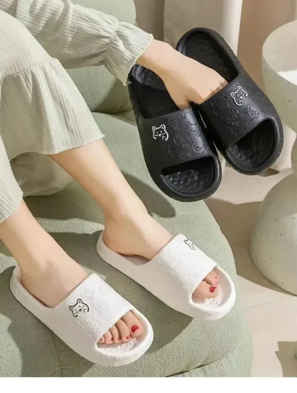 Women Summer EVA Slippers Indoor Home Bath Non Slip Soft Wide Comfort Couple Slippers Unisex Outdoor Beach Flip Flops Men Slides - Image 5