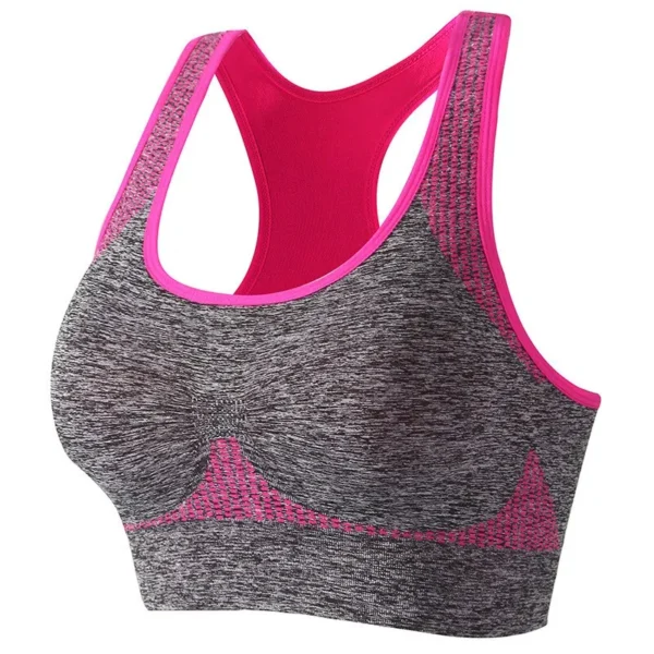 Women's Workout Sports Bras Fitness Backless Padded Ivy Low Impact Bra Yoga Crop Tank Top - Image 6