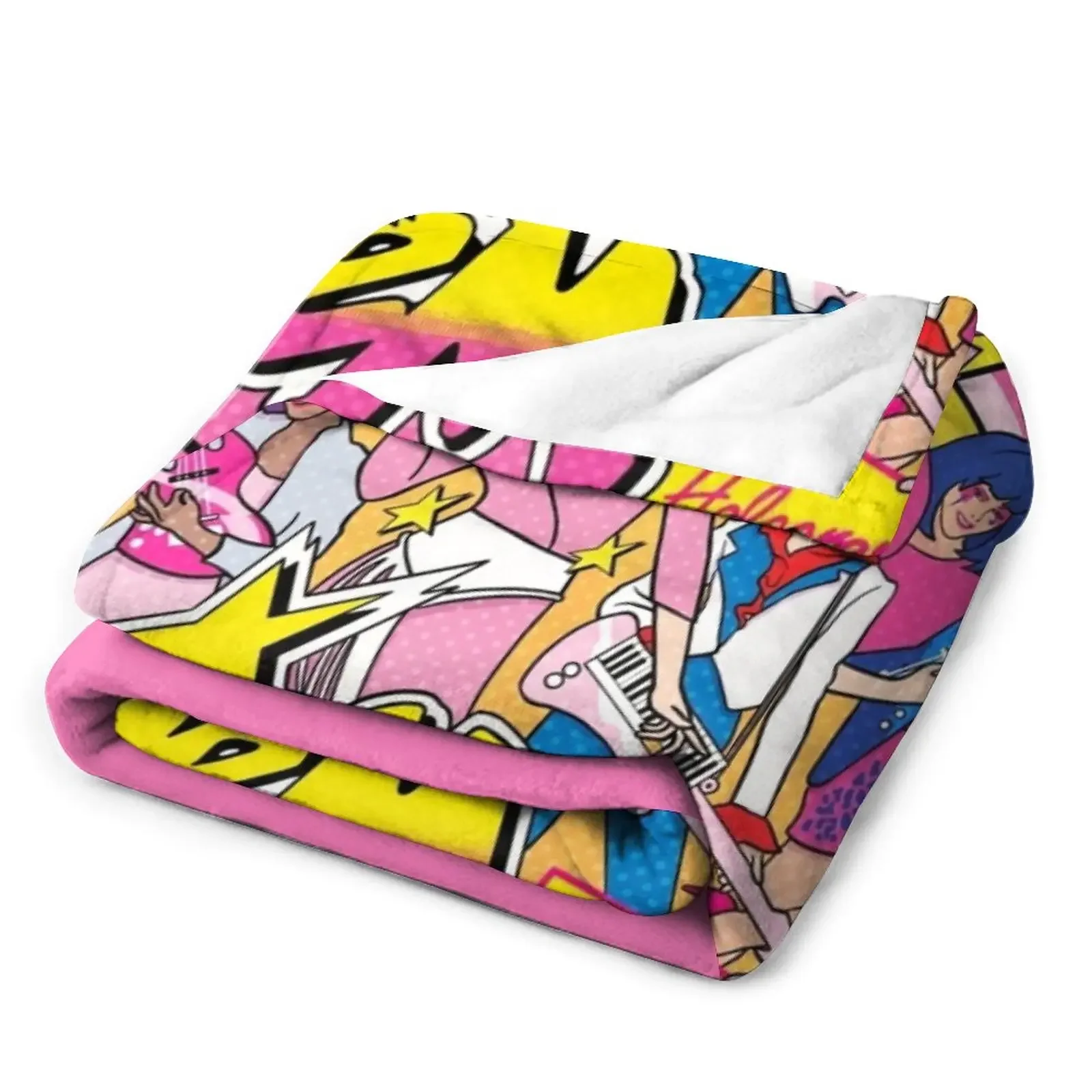 80S Jem and the Holograms HIGH QUALITY Throw Blanket Comforter Blanket Thin Blankets - Image 3