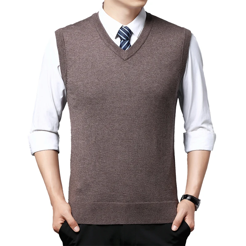 Men's Casual Sweater Vest Warm and Comfortable Vest in Autumn and Winter - Image 2