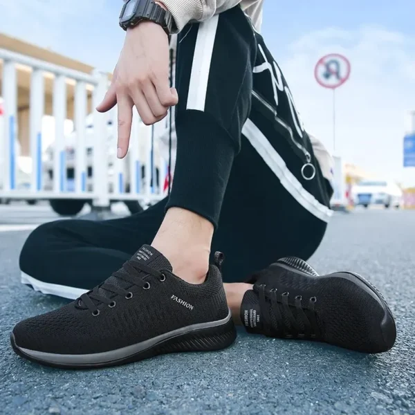 Men Shoes Breathable Men's Sneakers Comfortable Casual Shoes Tenis Outdoor Slip On Walking Sneakers - Image 5