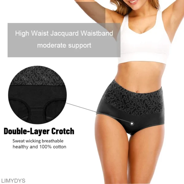 Cotton Underwear Women High Waist Lingerie For Ladies Briefs Tummy Control Panties C-Section Recovery XXXXL Plus Size Underpants - Image 5