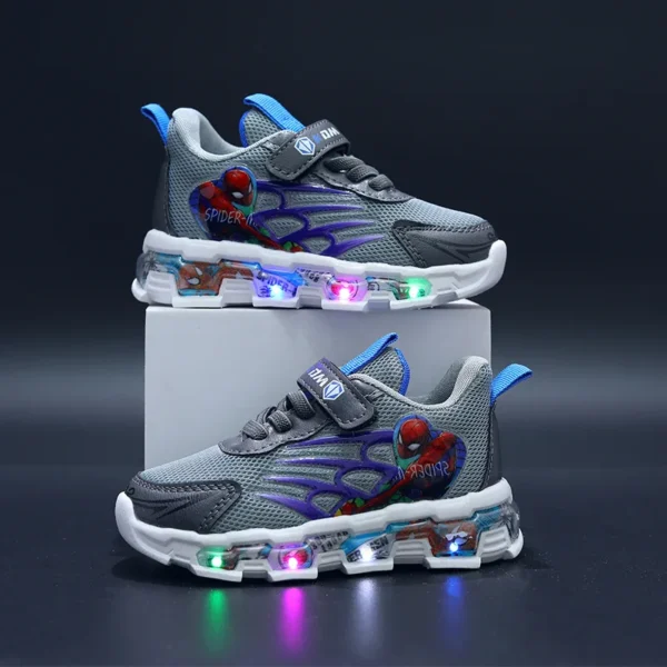 Disney Children's Sneakers Spiderman Boys Girls Casual Shoes Summer Mesh Breathable Student Shoes Kids Anti-slip Casual Shoes - Image 4