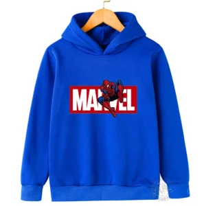 Spider-Man Kids Hoodie Kids Girls Clothing Fashionable Baby Boy Clothes Autumn Warm Sports Tops Back to School Gift