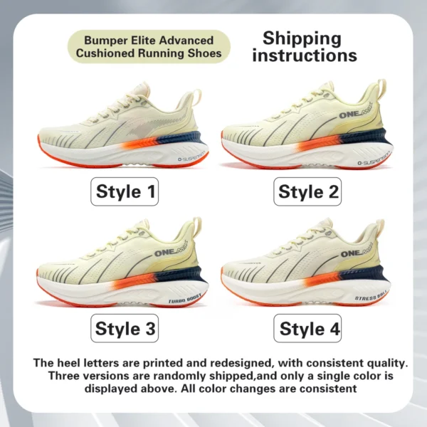 ONEMIX New Cushioning Running Shoes For Men Suitable Heavy Runners Lace Up Sports Women Non-slip Outdoor Athletic Male Sneakers