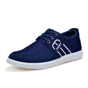 New Casual Canvas Shoes for Men Lightweight Sports Breathable Shoes Men's Classic Vulcanized Shoes Fashion Lace Up Footwear 2023