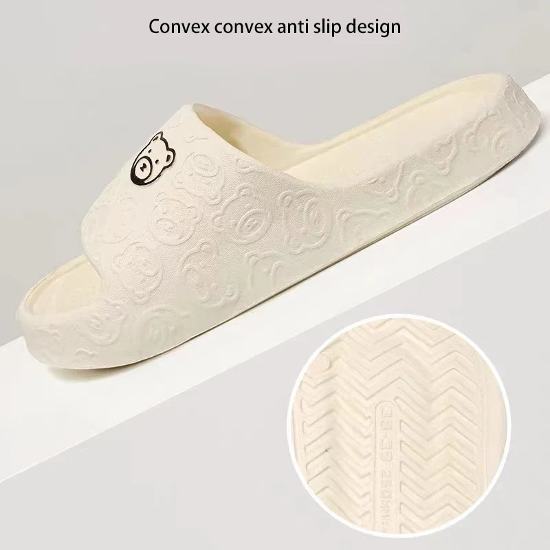 EVA Summer Women Fashion Cute Outdoor Non-Slip Rubber Slippers Indoor Soft Sole Couple Graffiti Sandals - Image 2