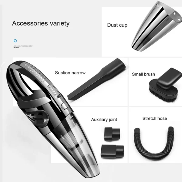 Wireless Vacuum Cleaner Powerful Cyclone Suction Rechargeable Handheld Vacuum Cleaner Quick Charge for Car Home Pet Hair - Image 4